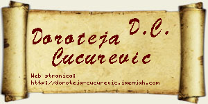 Doroteja Cucurević vizit kartica
